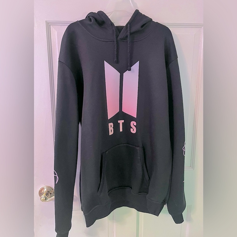 BTS “Love Yourself: Answer” Kpop Black Long-Sleeve Pullover Hoodie